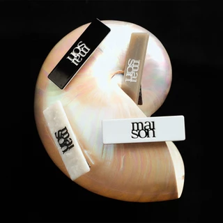 maison KEEPS | Set of Rectangle Dual Logo Hair Clip | กิ๊บติดผม