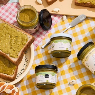 เนยถั่วคลีน เนยถั่วพิสตาชิโอ100% รสออริจินัล เนื้อหยาบ Pistachio butter ไม่ใส่น้ำตาล