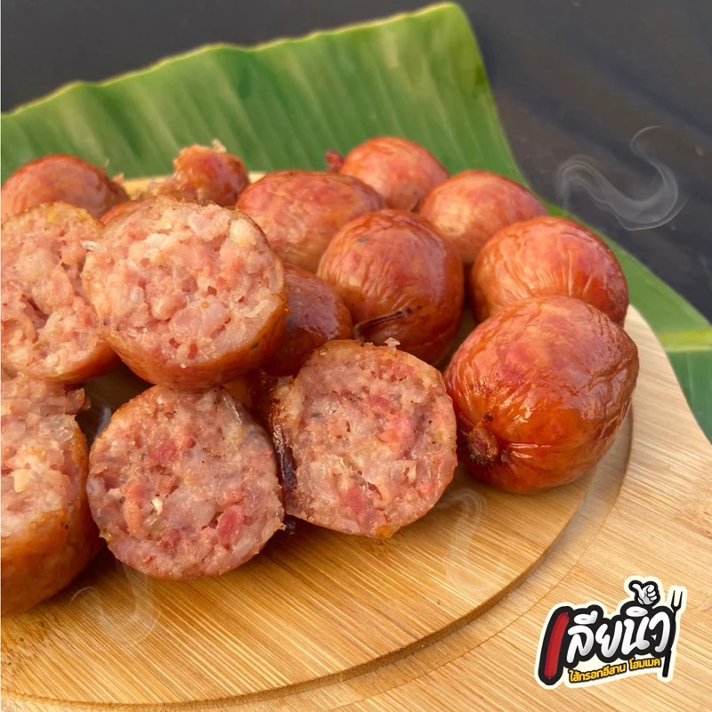 (1กิโล 2สูตร) ไส้กรอกหมูล้วนครึ่งกิโล+ ไส้กรอกวุ้นเส้นครึ่งกิโล thumbnail 3