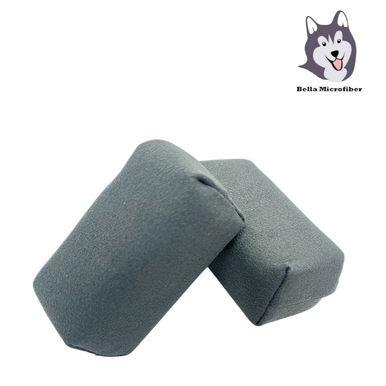 ฟองน้ำผ้า Suede สีเทา(Suede Applicator)