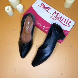รองเท้าคัชชูส้นเตี้ย 1 นิ้ว manitsilp