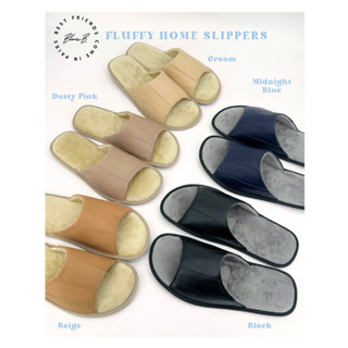 [พร้อมส่ง] Bloc B. Fluffy Home slippers 5 สี - รองเท้าใส่อยู…