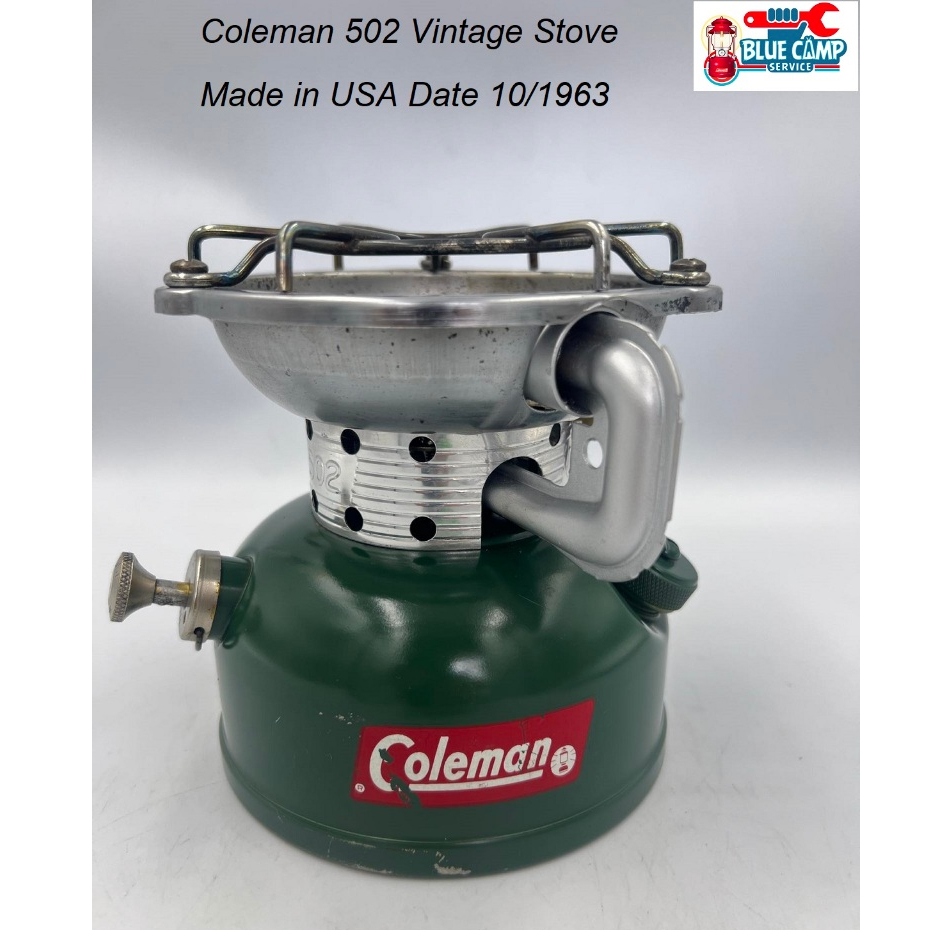 เตาน้ำมัน Coleman Vintage Stove รุ่น 502-700 Green วาล์วแดง made in USA ผลิต 10/1963