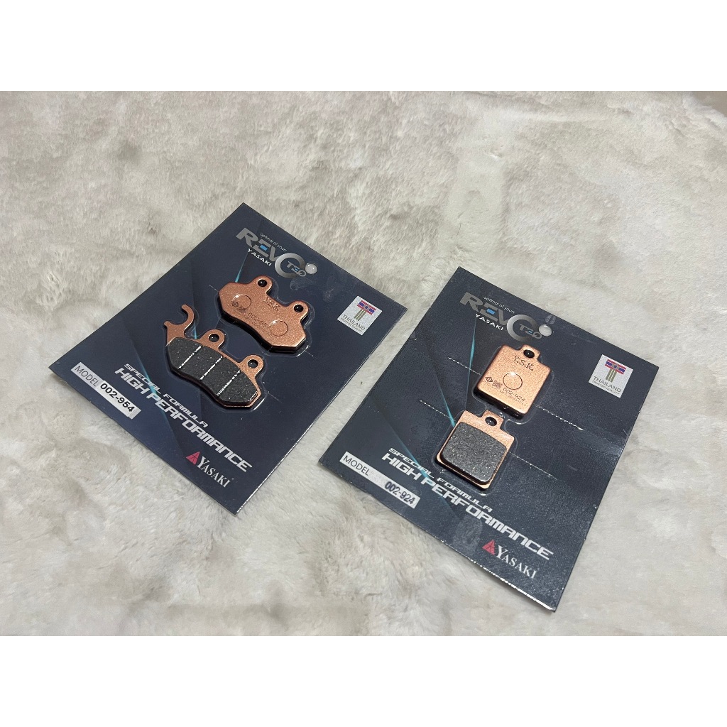 ผ้าเบรคYasakiแท้ หน้า-หลังรุ่นRevoteq ใส่GPX DRONE150/Tuscany 150ใส่ได้ทุกปี
