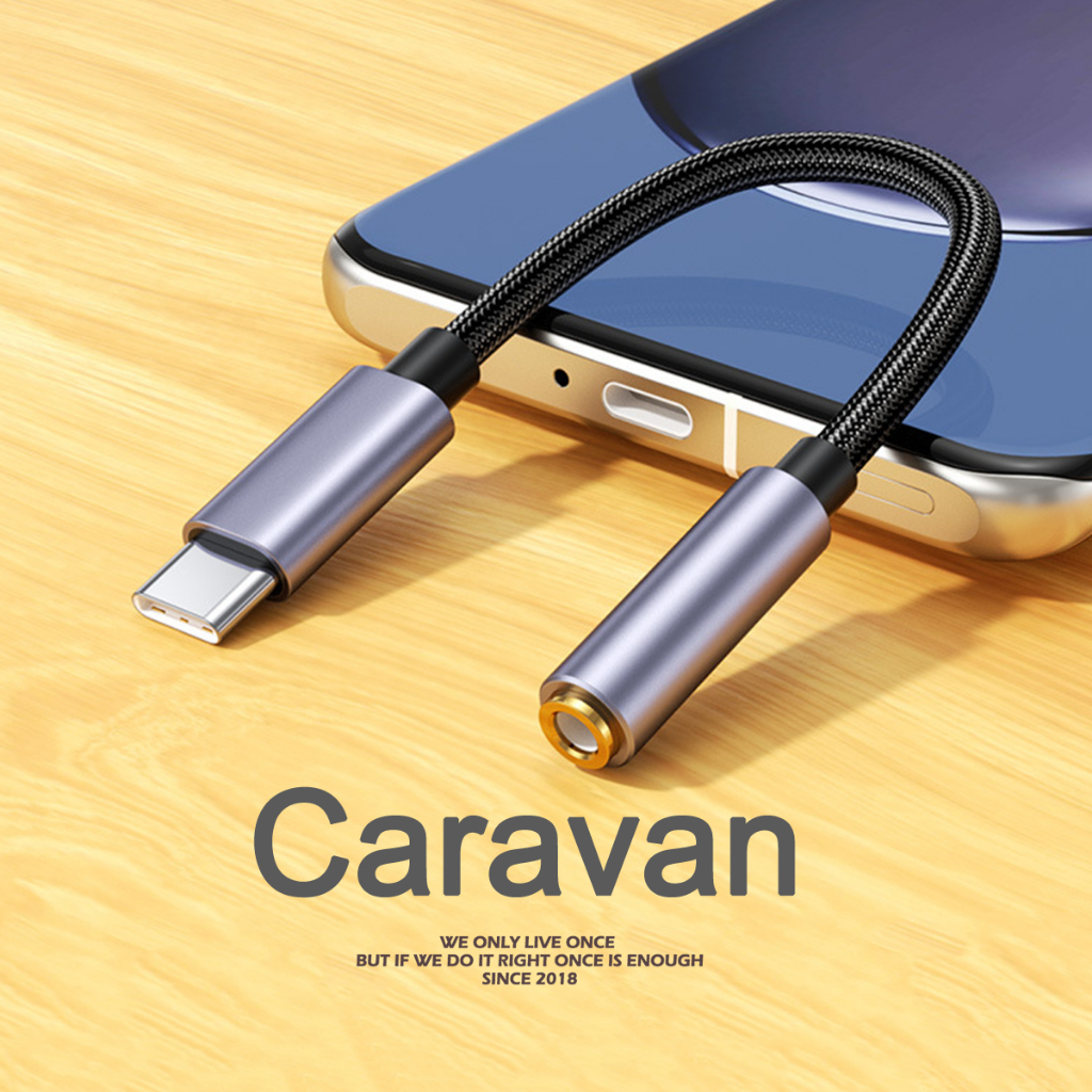 Caravan Crew (not support 5G) Type-C to 3.5mm สายแปลงหูฟัง สายแปลง Headphone Jack Adapter Earphone Audio Conventer