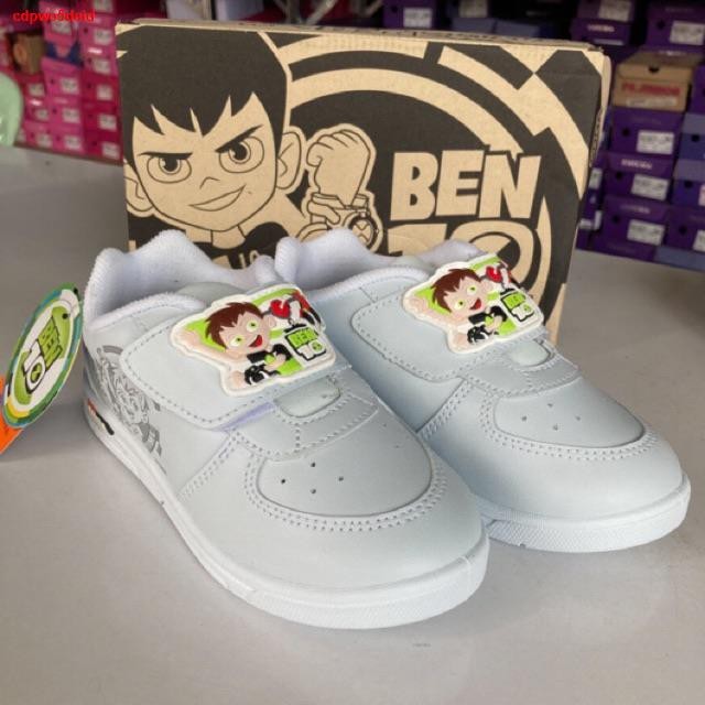 รองเท้านักเรียน ADDA Ben10 สีขาวของแท้ ราคาต่ำกว่าทุน