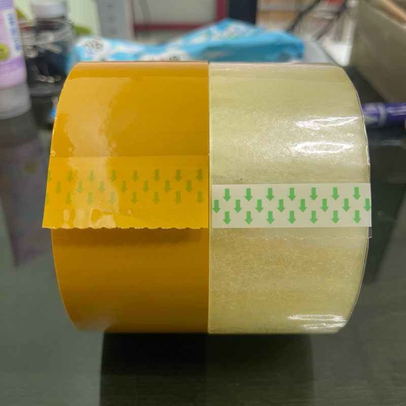 เทปใส เทปขุ่น (1ม้วน) 100หลา 48ไมครอน หนา เหนียว ติดแน่น ไม่เด้งออก