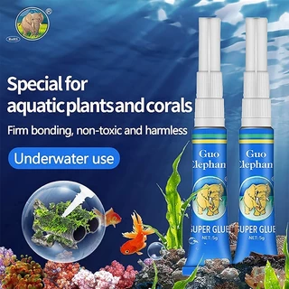 กาวติดไม้น้ำ กาวติดปะการัง กาวติดมอส กาวติดใต้น้ำได้ Instant Glue Guoelephant