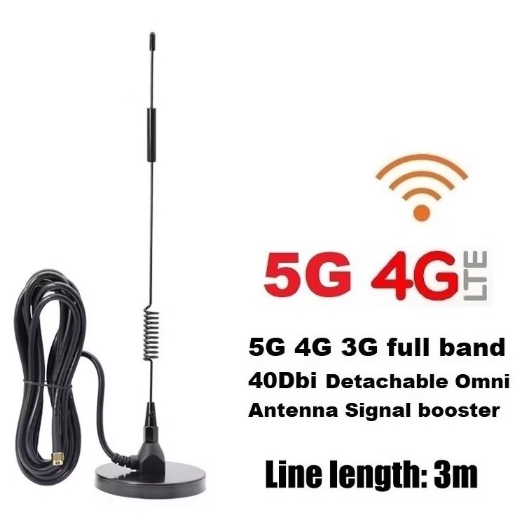 เสาอากาศ 5G 4G 3G 40dBi High Gain Singnal Booster Antenna Detachable full Band External