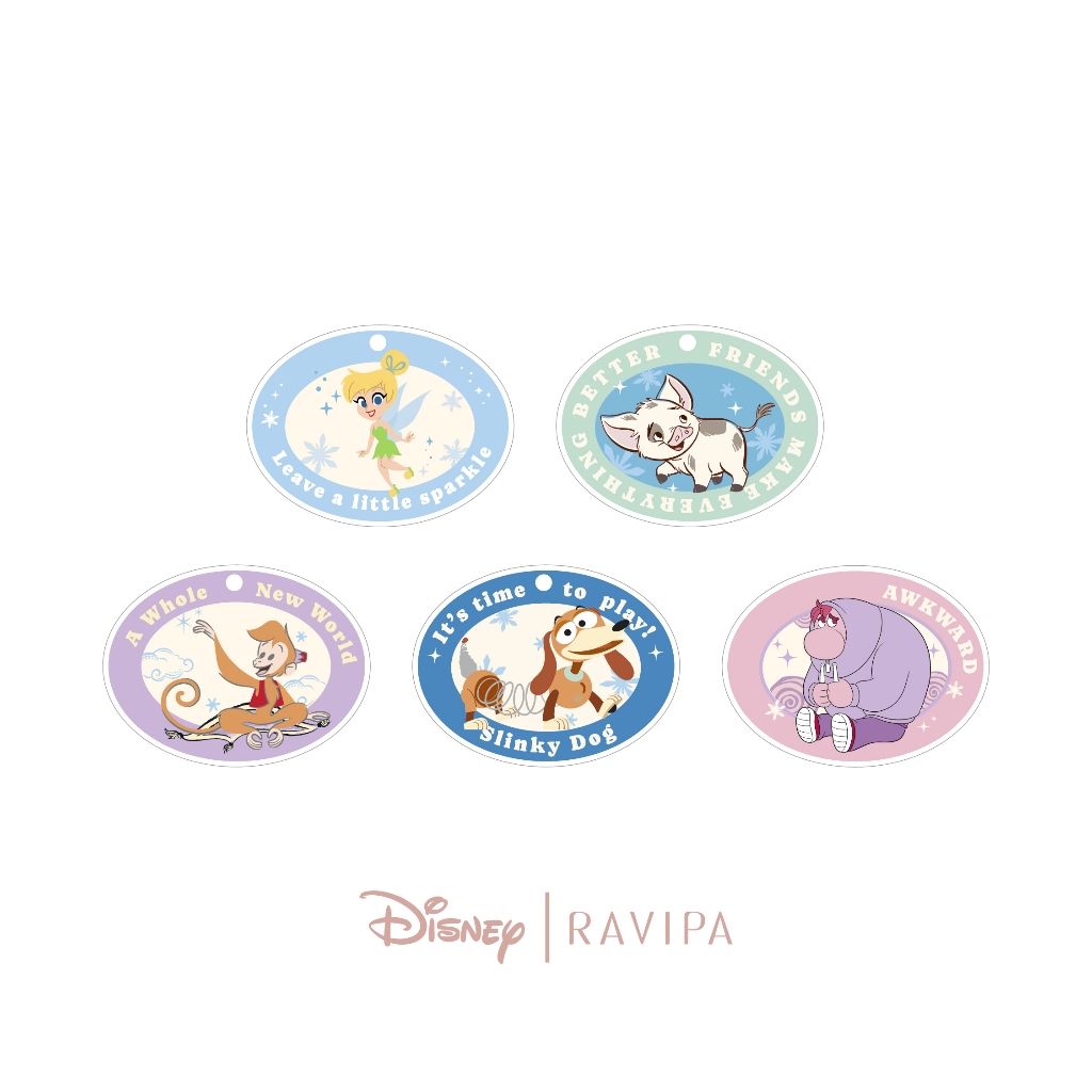 RAVIPA x New Disney Keyring - พวงกุญแจทรง Ellipse