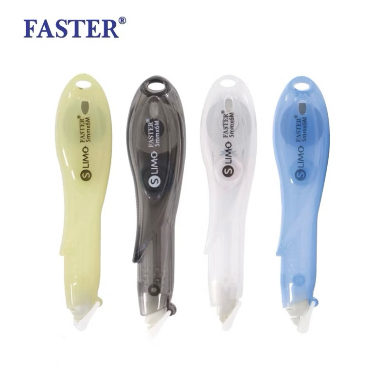 “FASTER” เทปลบคำผิด Slimo (5 mm. x 6 m.) No.C652