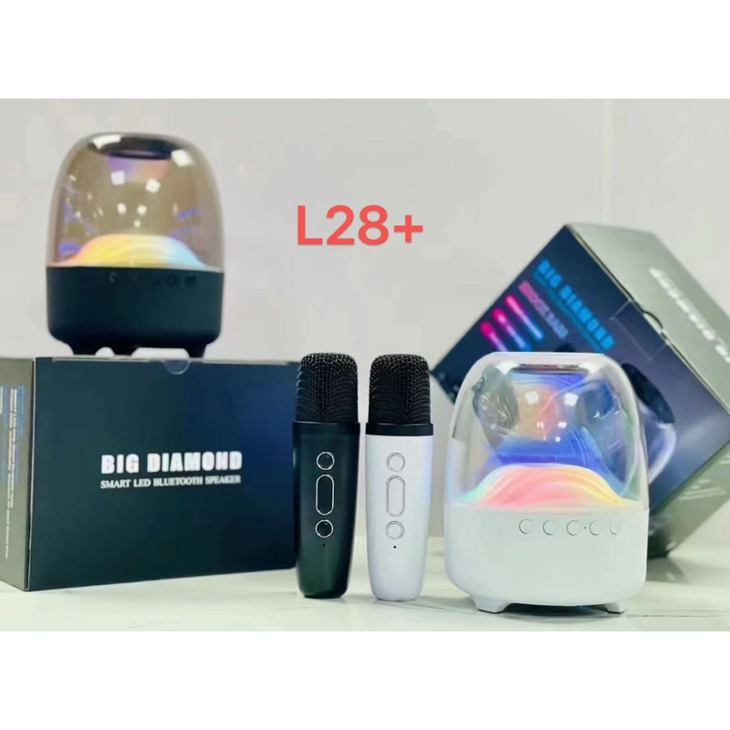 L28+ ลำโพงบลูทูธ Speaker Bluetooth เสียงดี เบสดี กลางแจ้ง มีไฟLED พร้อมไมค์โครโฟน1ตัว พร้อมส่งในไทย