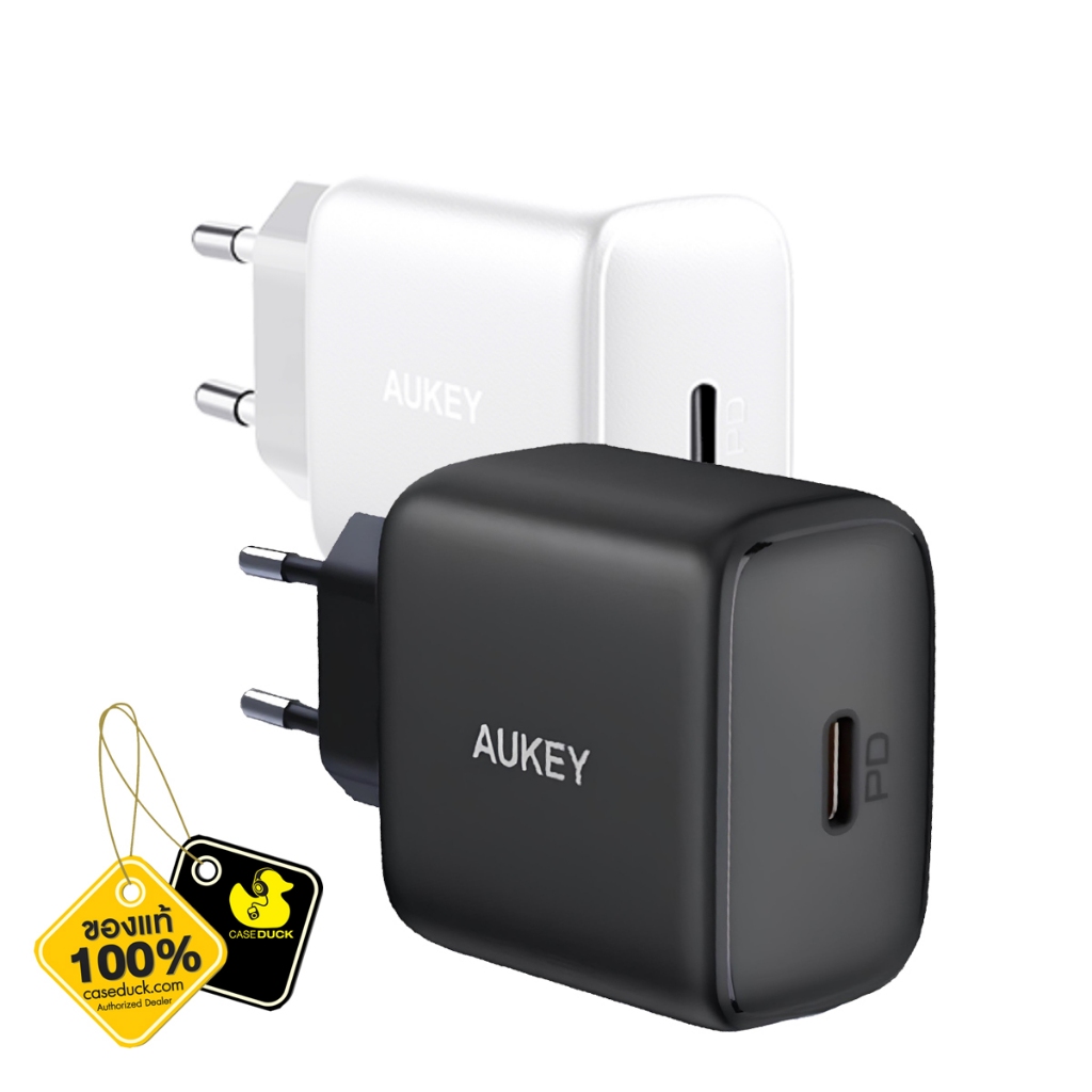 AUKEY PA-R1P Swift 30W Nano Wall Charger with PPS Samsung Super Fast Charging (หัวกลม)