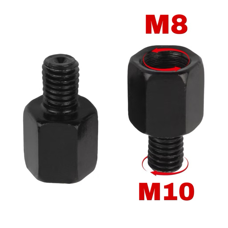 น็อตแปลงขากระจก 10 /8 mm