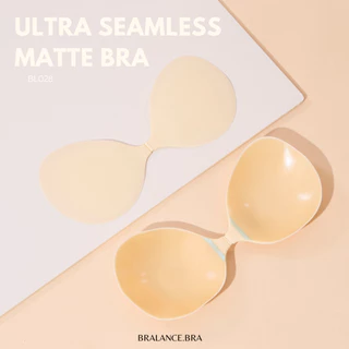 BL028 ultra seamless matte bra บราซิลิโคนทรงกลม รุ่นอัพเกรดซิลิโคน มีแผ่นซับเหงื่อในตัว