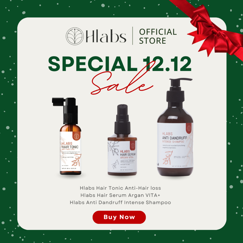 แฮร์โทนิคปลูกผม HLabs บำรุงหนังศีรษะให้แข็งแรง กระตุ้นการงอกเส้นผมใหม่ ลดการขาดหลุดร่วง สูตรอ่อนโยน
