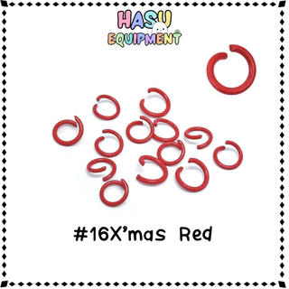 HasuEquipment (10g) 40ชิ้น+ ห่วงสี 8-10mm รุ่นหนา ห่วงกลม ห่วงคล้องจี้ ห่วงเชื่อม Hasu Equipment [RING]