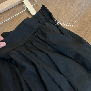 (A07) HEARTMADE——maison skirt(กระโปรงรูดเอวผ้า4ชิ้นสม๊อคหลังพร้อมกระเป๋าข้าง)