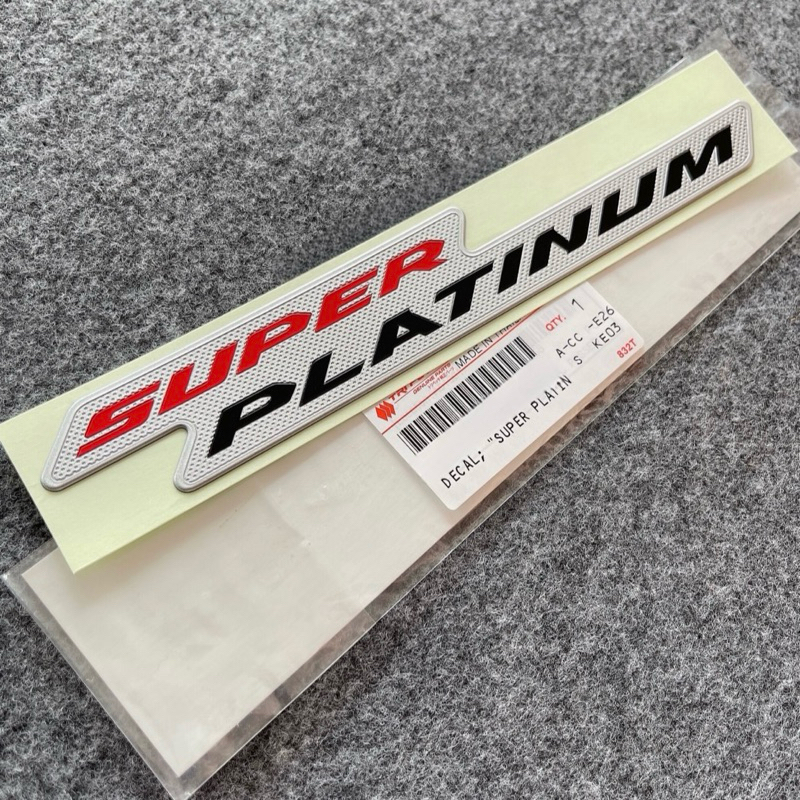 แท้ศูนย์ % โลโก้ SUPER PLATINUM ขนาด 22x3.3cm (AAM-5-86702219-0)