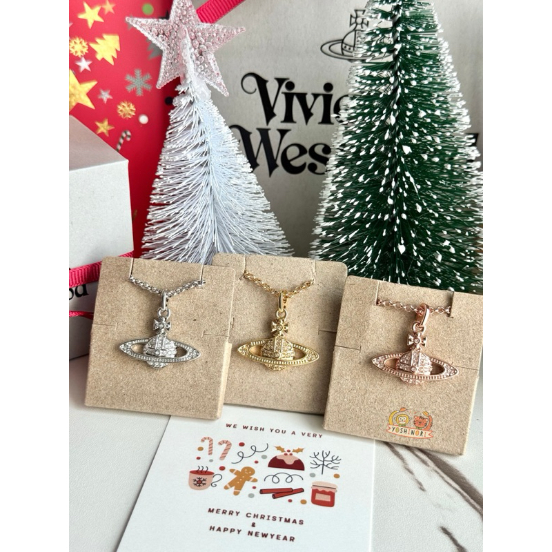 (มีโค้ดลด 1,000.- น้า) พร้อมส่ง สร้อยคอ Vivienne Westwood รุ่น Mini Bas Relief Pendant ของแท้! ครบสี