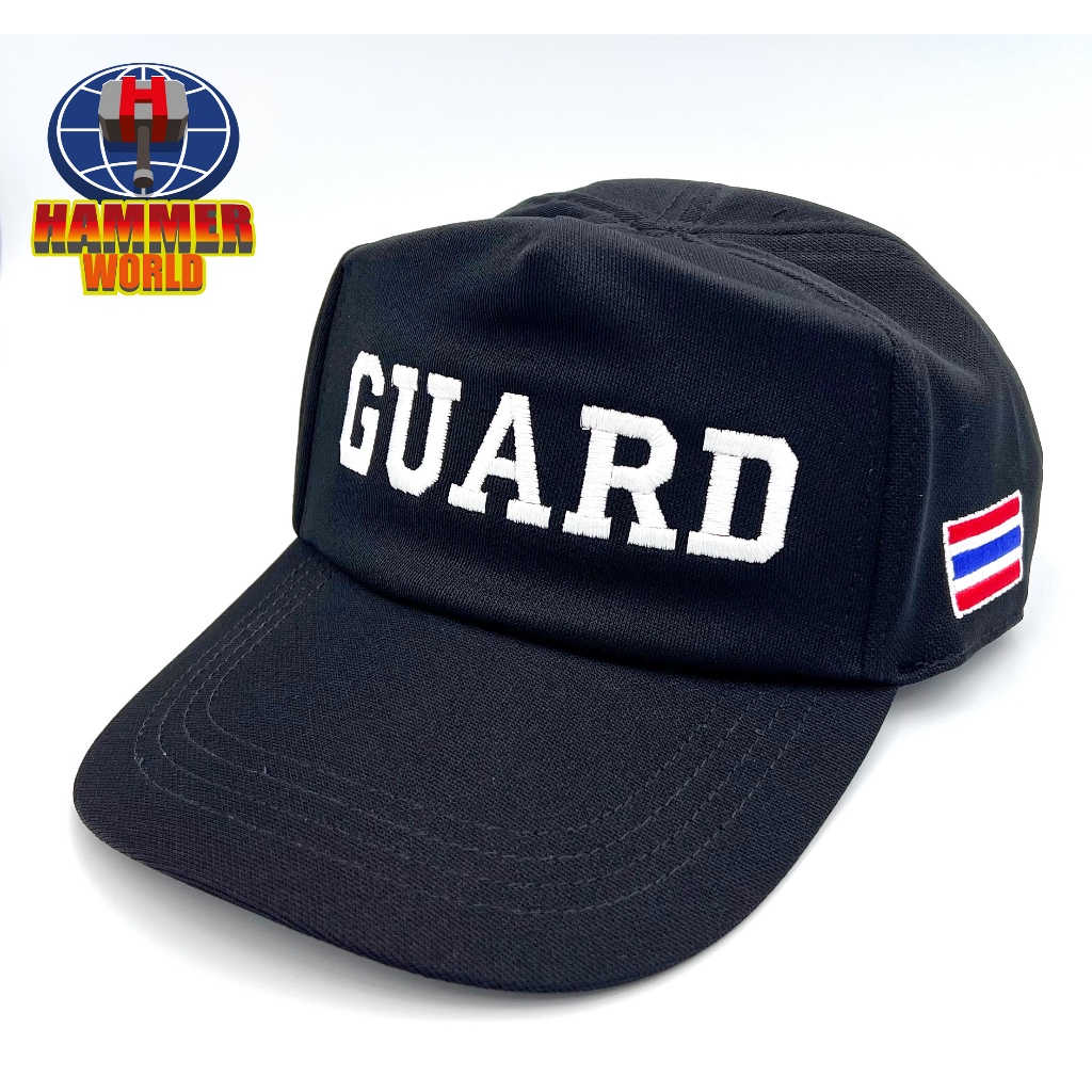 หมวก GUARD การ์ด หมวกแก๊ปหน้ากำบัง สีดำ รูปที่ 4