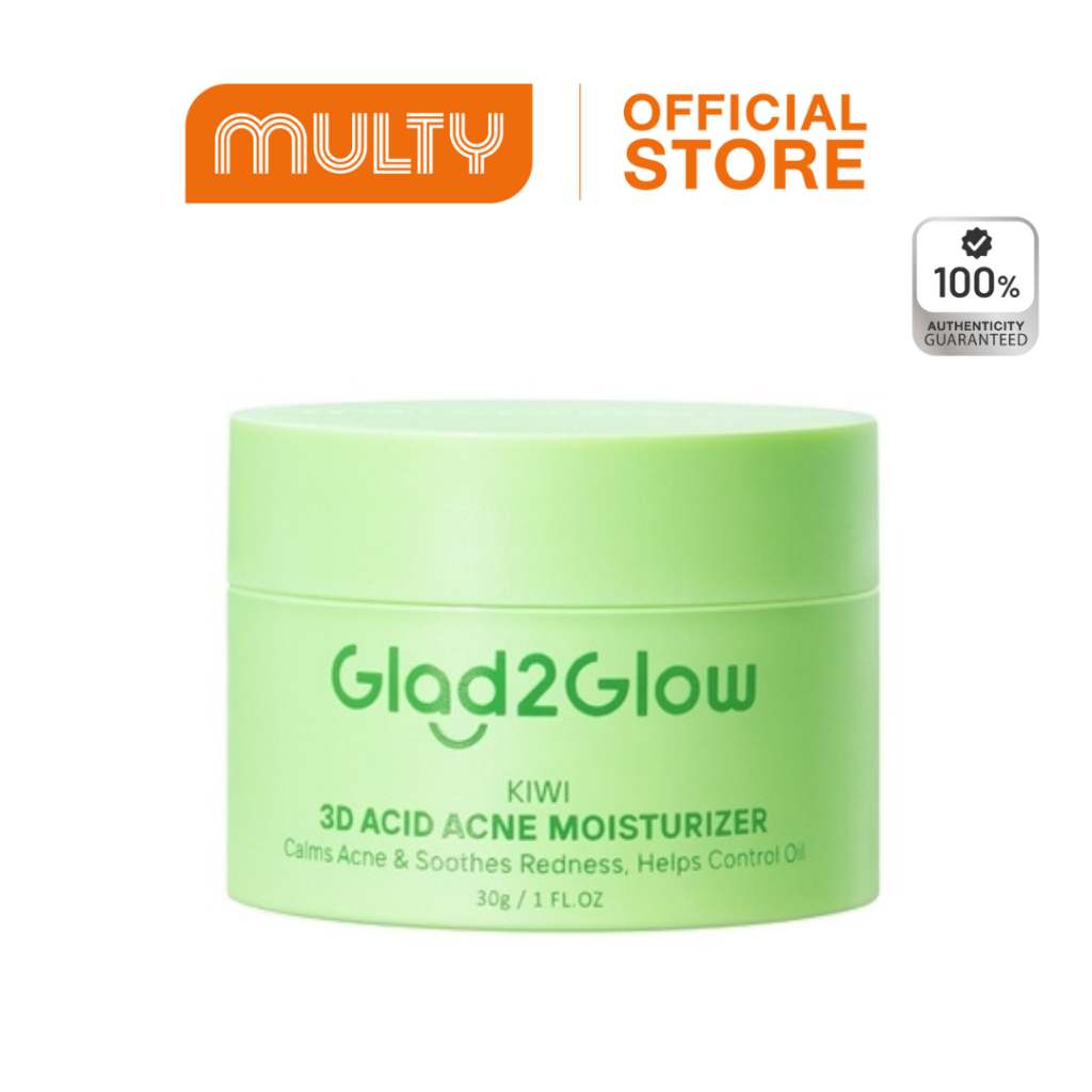 Glad2Glow Kiwi 3D Acid Acne Moisturizer 30g.