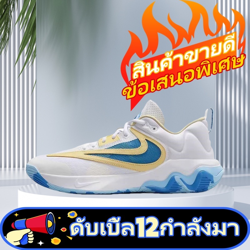 ดับเบิ้ล12กำลังมา ไนกี้ Basketball Shoes Nike Giannis-Immortality 3 "White and Blue" รองเท้าบาสเก็ตบอลกันลื่น