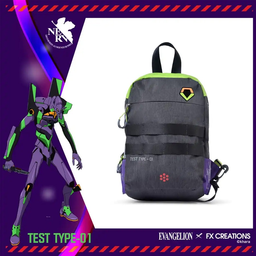 FX Creations X EVANGELION EVA TEST TYPE-01 – SLING BAG กระเป๋าสะพายข้าง