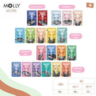 MOLLY✨ Pramy พรามี่ อาหารเปียกแมว Pouch ครบสูตร สูตรลูกแมว แมวโต แมวสูงวัย Human Grade ไม่เติมเกลือ 70g.