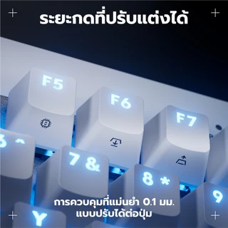 Logitech G PRO X TKL RAPID Tenkeyless พร้อม สวิตช์อนาล็อก มีไฟ RGB LIGHTSYNC (คีย์บอร์ดเกมมิ่งแบบมีสาย) คีย์ ENG