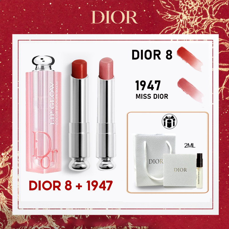 DIOR ADDICT LIP GLOW #1947#012#DIOR8  พร้อมถุงแบรนด์  dior lip glow แท้