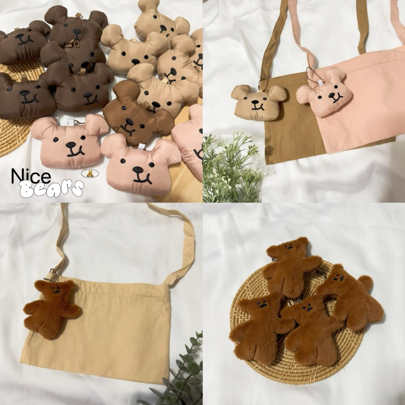 พวงกุญแจน้องหมีน่ารัก ห้อยกระเป๋าได้ 🧸🍯✨