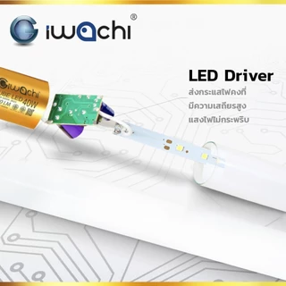 IWACHI (แพ็ค 30 หลอด) หลอดไฟนีออน LED T8 40 วัตต์ หลอดประหยัดไฟ ห้องนอน ไฟบ้าน แบบยาว LED (แสงสีขาว)
