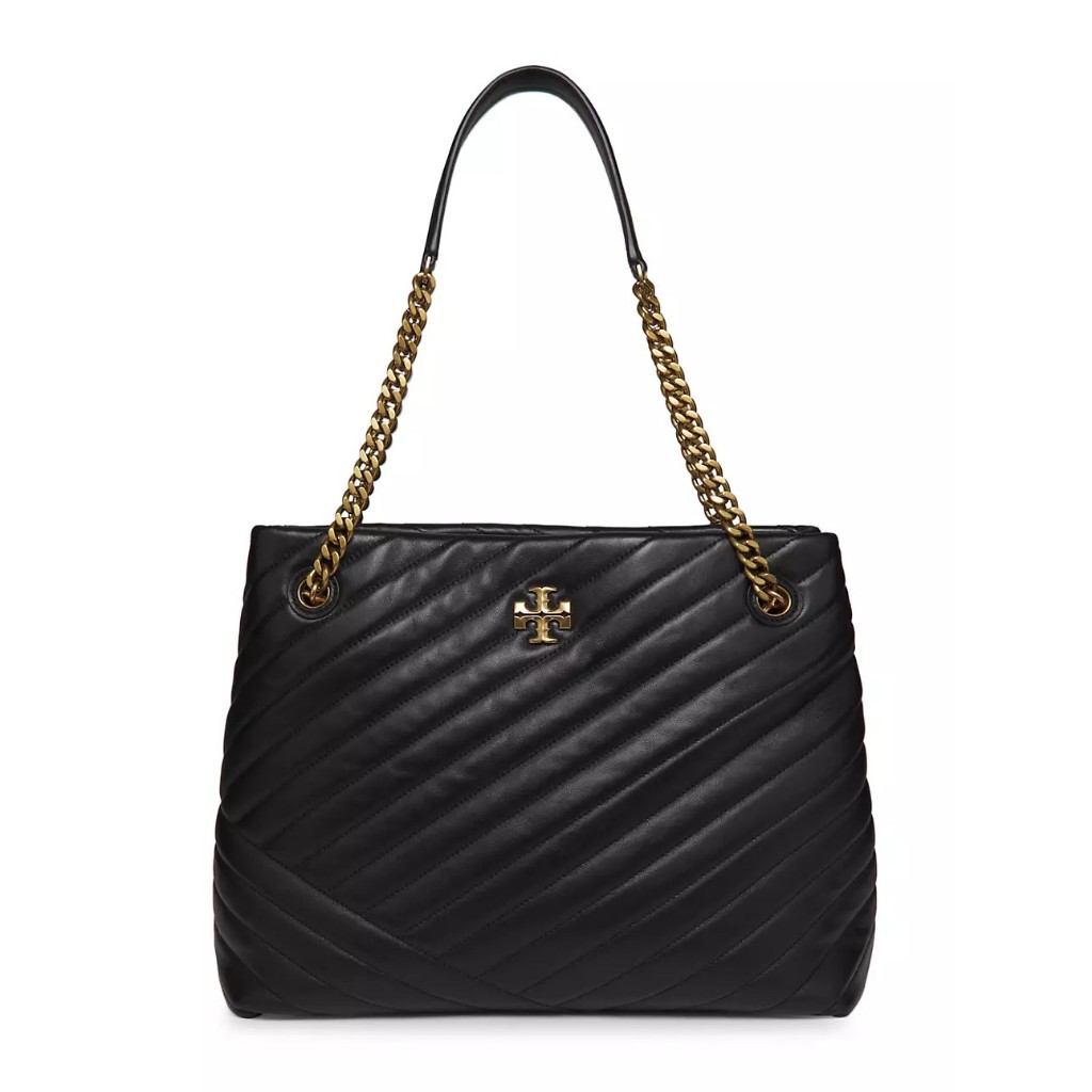 Tory Burch Kira Leather Chevron Tote Bag
