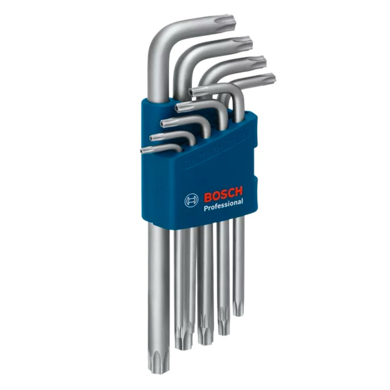 BOSCH บ๊อช ชุดกุญแจขันทอร์ค ประแจหกเหลี่ยม Torx T10-T50 9 รูปที่ 2