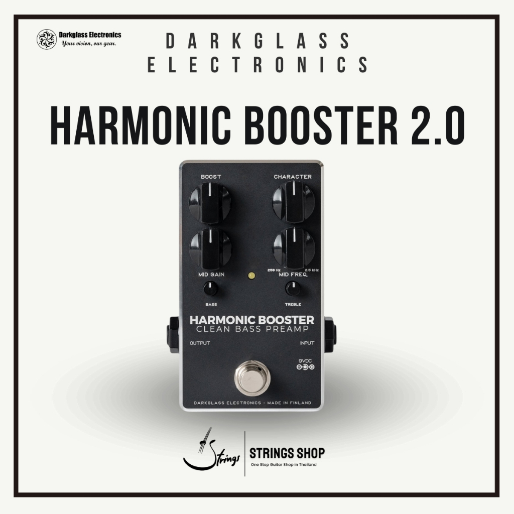 เอฟเฟคเบส Darkglass Harmonic Booster 2.0 Clean Bass Preamp & Boost Pedal
