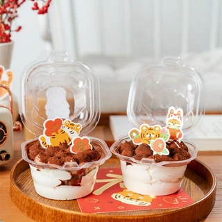 DIY_SWEET【COD】กล่องบรรจุภัณฑ์คัพเค้กทิ้ง ชิ้นเดียวพลาสติกใสทาร์ตไข่ถาดทาร์ตเค้กกล่องบรรจุภัณฑ์-50pcs
