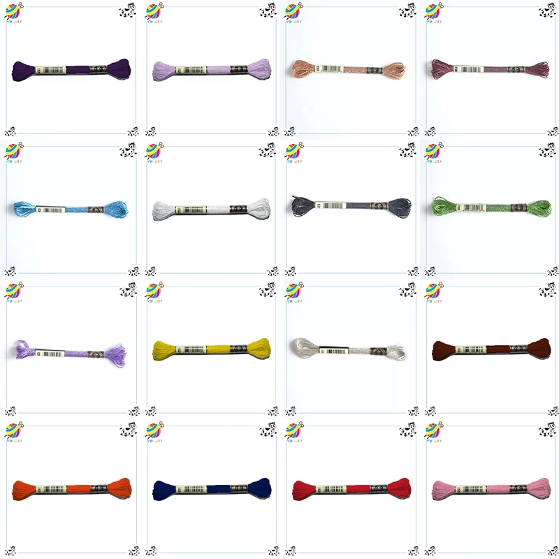 ไหมปัก ด้ายปัก ปักมือ ปักครอสติช 10สี (พร้อมส่งค่ะ)