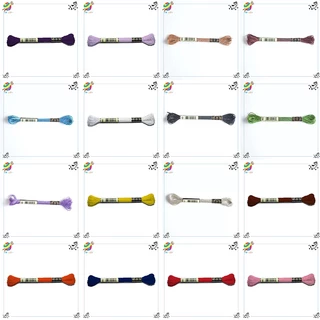 ไหมปัก ด้ายปัก ปักมือ ปักครอสติช 10สี (พร้อมส่งค่ะ)