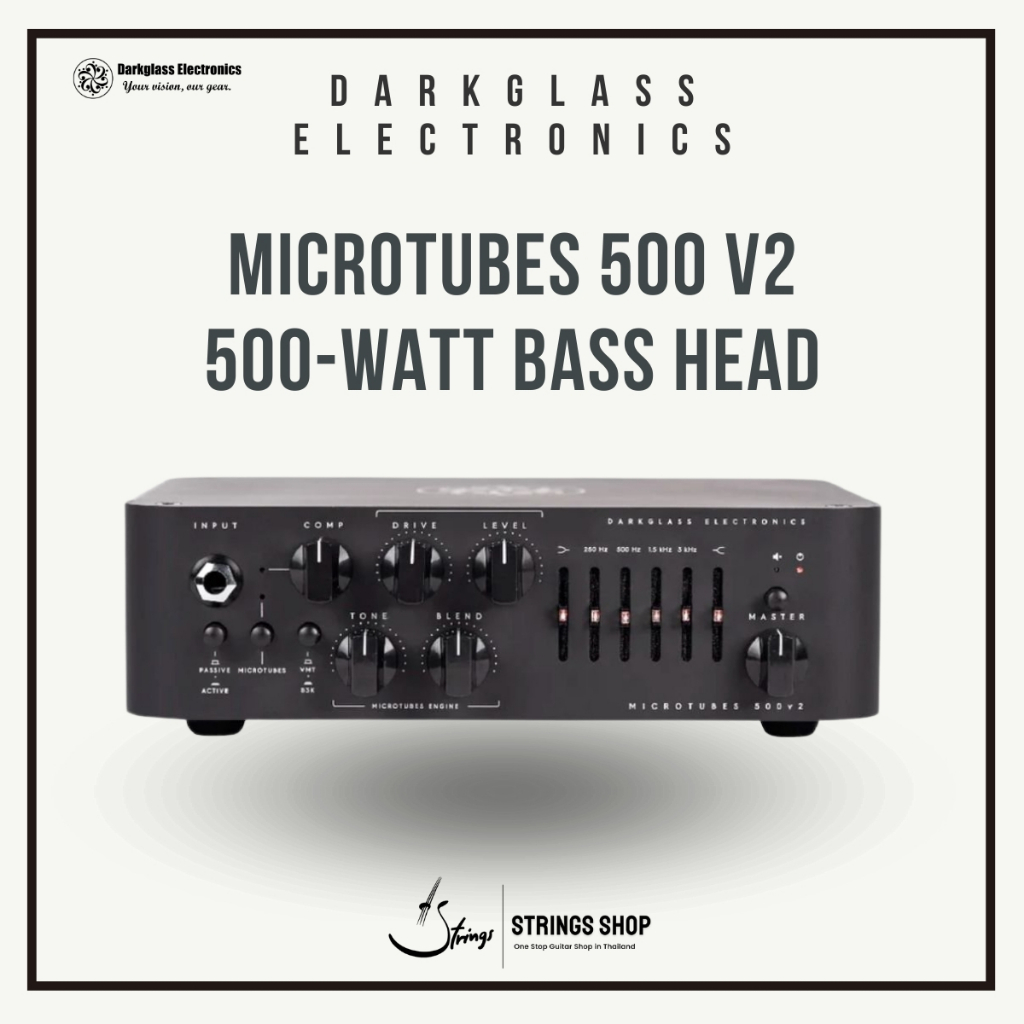 หัวแอมป์เบส Darkglass Microtubes 500 v2 - 500-watt Bass Head