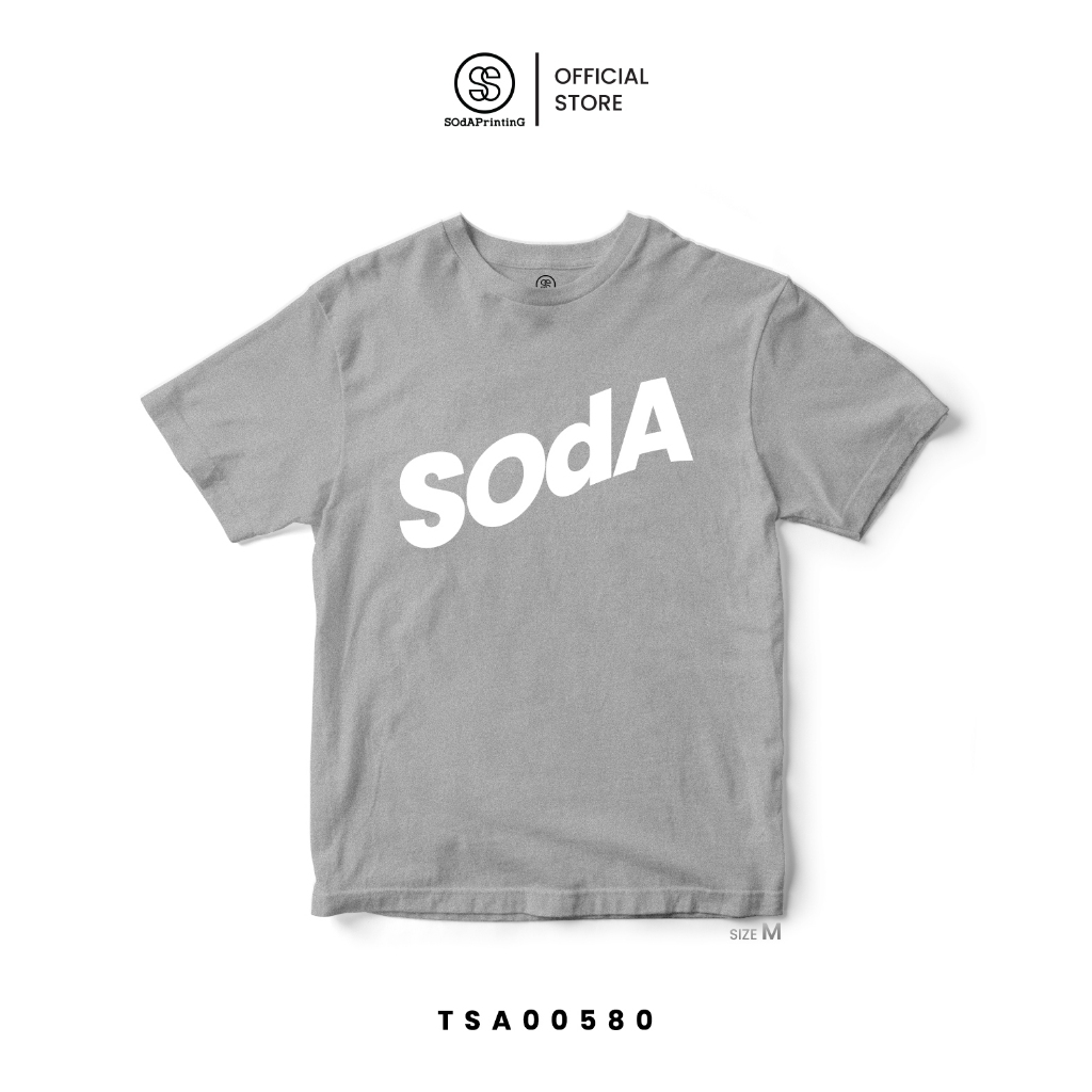 เสื้อยืด พิมพ์ลาย SOdA-โซดา | สีเทา รหัส TSA00580-TSA00581 (C20) #SOdAPrintinG