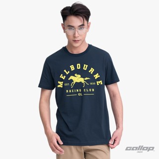 GALLOP : Graphic Tee เสื้อยืดพิมพ์ลาย ผ้าคอตตอนผู้ชาย รุ่น G…
