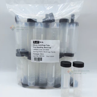 Free-standing Centrifuge Tube 50ml ,Sterile, หลอดทดลองแบบตั้งโต๊ะ ขนาด50 มล.(25 ชิ้น/แพ็ค) (หลอดเก็บเมล็ดกาแฟ)