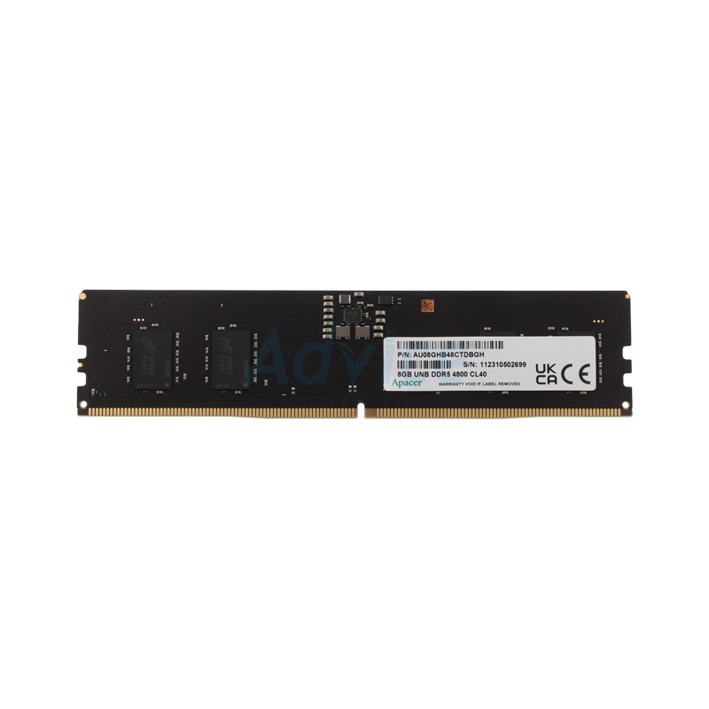 RAM DDR5(4800) 16G(8X2GB) APACER 4 CHIP (FL.08G2A.RTH) มือสอง ประกันศูนย์ไทย ครบกล่อง ใช้งานปกติ 2กล