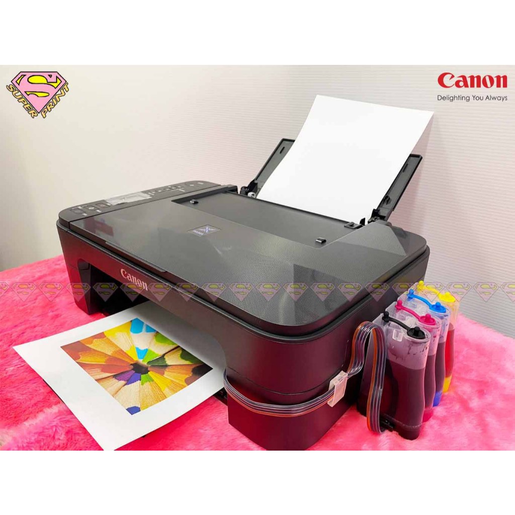 CANON E3370 เครื่องพร้อมแทงค์ หัวพิมพ์มือ1 - พิมพ์, สแกน, ถ่ายเอกสาร, WiFiโดยตรง