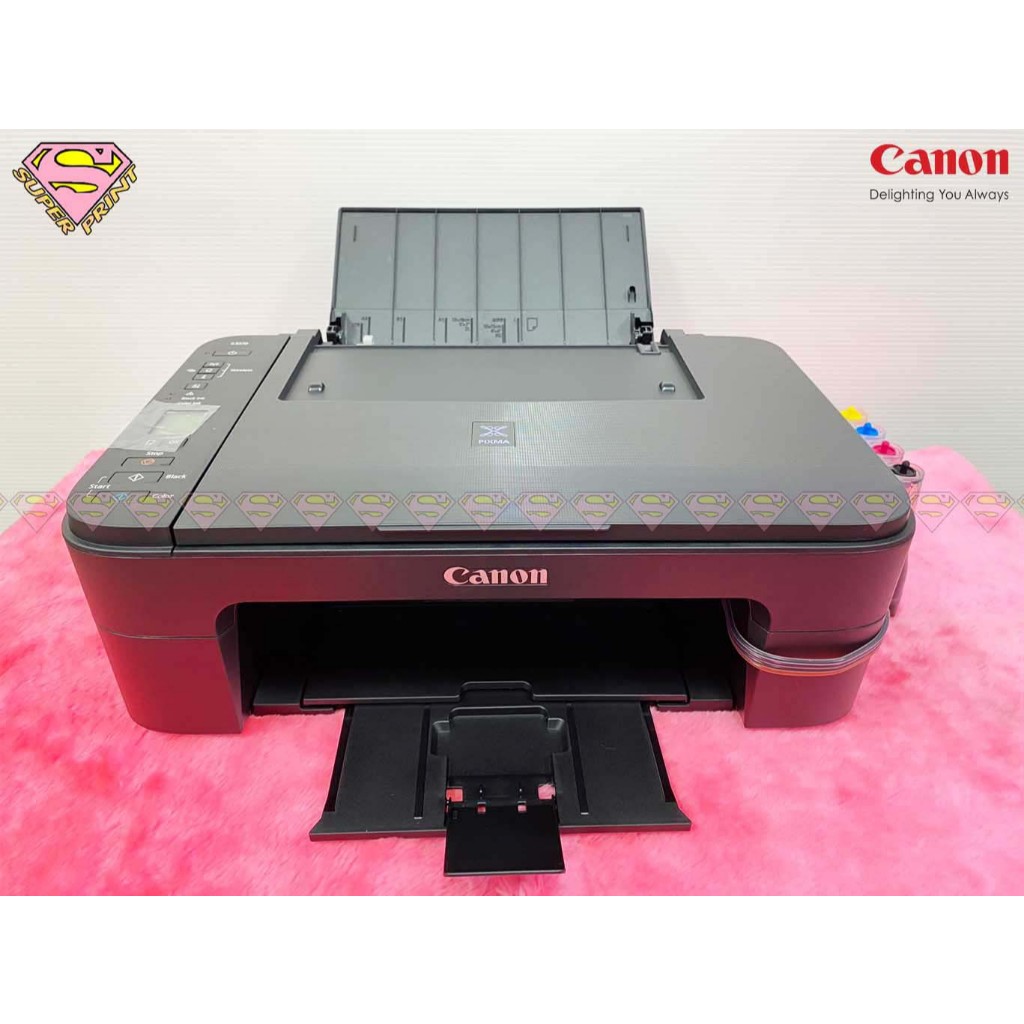 CANON E3370 เครื่องพร้อมแทงค์ หัวพิมพ์มือ1 - พิมพ์, สแกน, ถ่ายเอกสาร, WiFiโดยตรง
