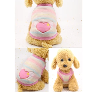 yoyopet : เสื้อกล้ามสัตว์เลี้ยง ชุดหน้าร้อน ชุดหมา แมว น่ารัก ใส่สบายหน้าร้อน สไตล์คาวาอิ้ สีสันสดใส