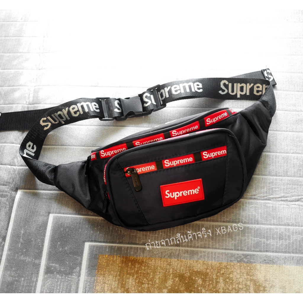 SUP waistpouch คาดเอว/คาดอก ซิปหุ้มกันน้ำสกรีนลาย ผ้าด้าน ผ้าร่ม สายทอโลโก้