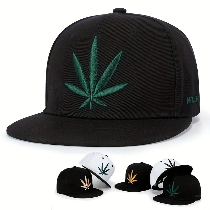 ผู้ชายหมวกผ้าฝ้ายของขวัญสำหรับคนรักเบสบอลหมวกสีเขียวใบหมวก Snapback Unisex