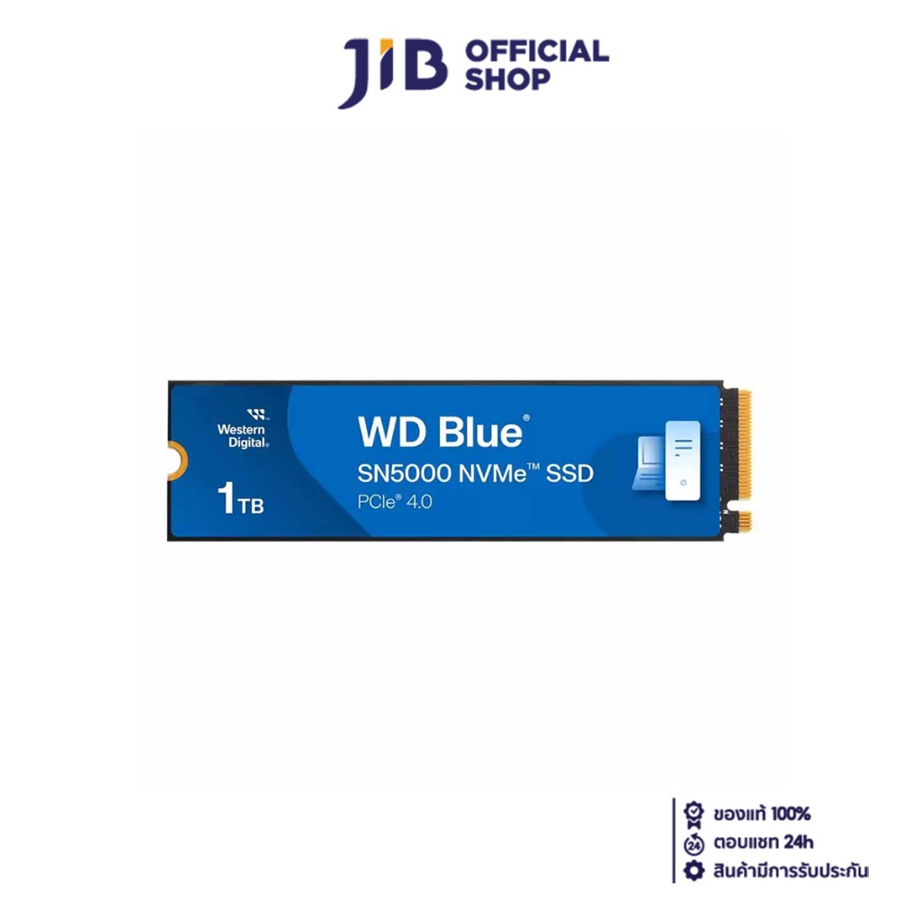 1 TB SSD (เอสเอสดี) WD BLUE SN5000 - PCIe 4x4 NVMe M.2 2280 (WDS100T4B0E)